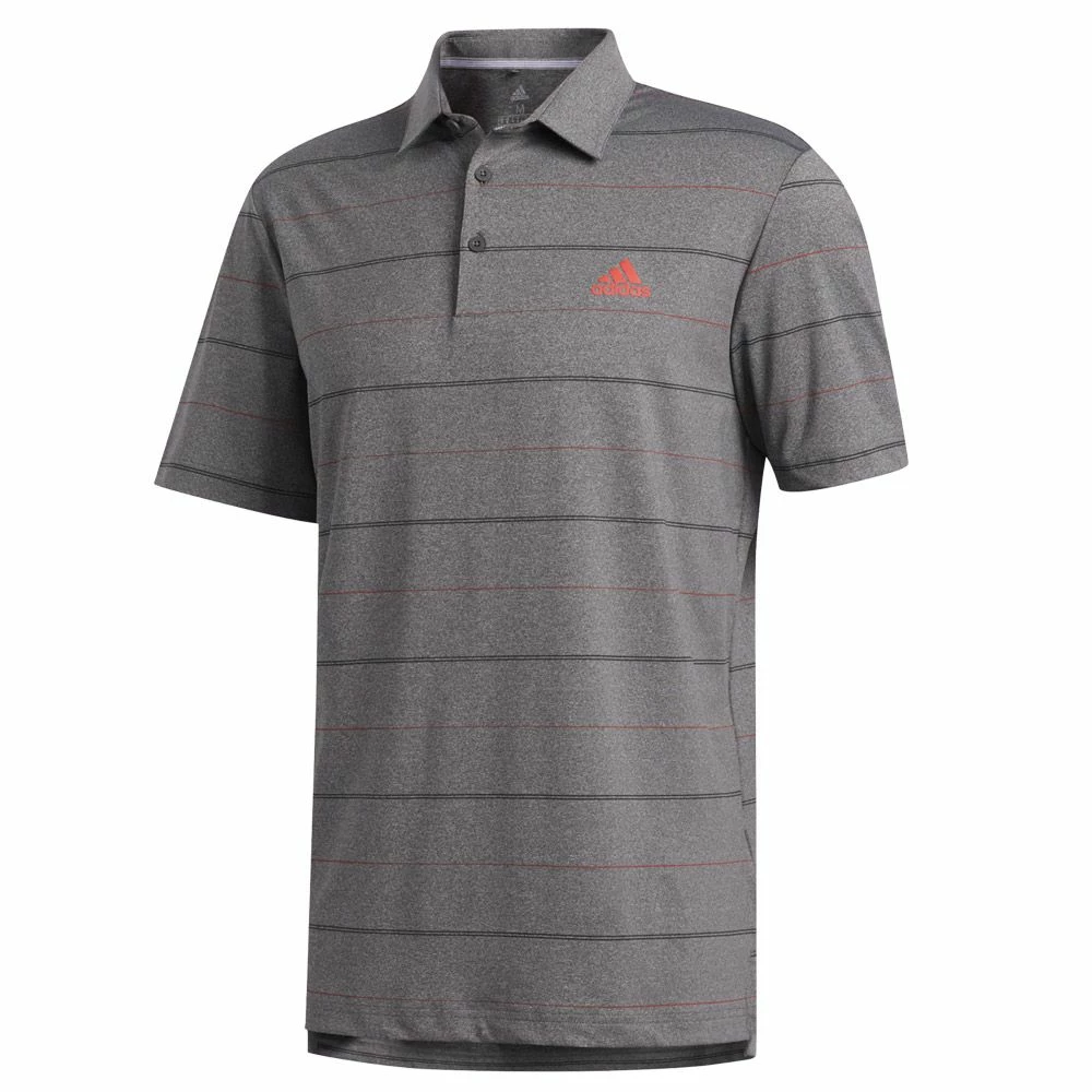 Adidas Ultimate365 Heather Stripe Golf Polo Shirt 2 Adidas Ultimate365 Heather Stripe Golf Polo Shirt - Image 2