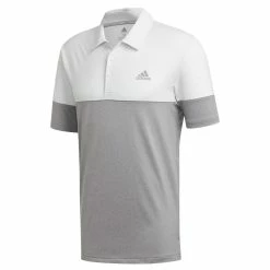 Adidas Ultimate365 Heather Blocked LC Golf Polo Shirt
