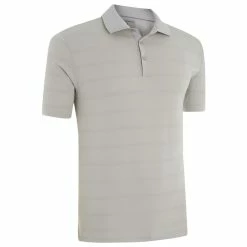 Ashworth Performance Plaited Stripe Golf Polo Shirt