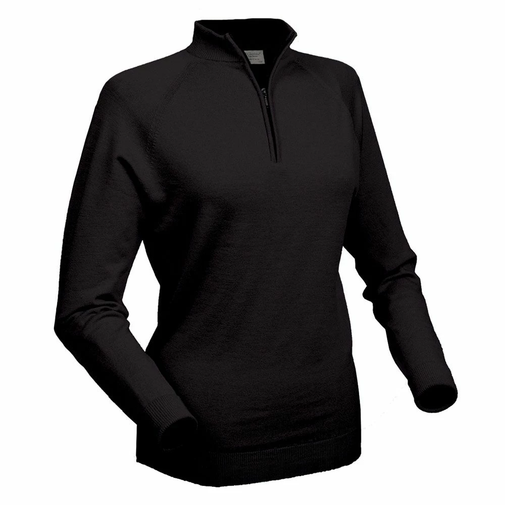 Glenbrae Ladies Merino Zip Neck Pullover 2 Glenbrae Ladies Merino Zip Neck Pullover - Image 2