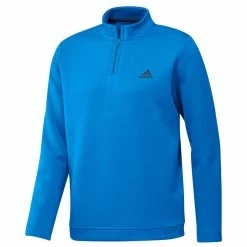 Adidas DWR 1/4 Zip Golf Pullover -Golf Equipment Sales Store adidas 2022 dwr quarter zip golf pullover blue hc5574 1