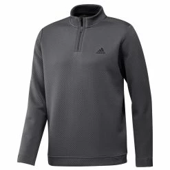 Adidas DWR 1/4 Zip Golf Pullover -Golf Equipment Sales Store adidas 2022 dwr quarter zip golf pullover grey hc5575 1