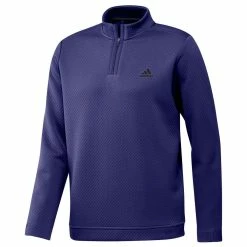 Adidas DWR 1/4 Zip Golf Pullover -Golf Equipment Sales Store adidas 2022 dwr quarter zip golf pullover legacy indigo ha6136 1