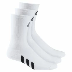 Adidas 3-Pack Crew Golf Socks -Golf Equipment Sales Store adidas 3 pack crew golf socks white cf8411
