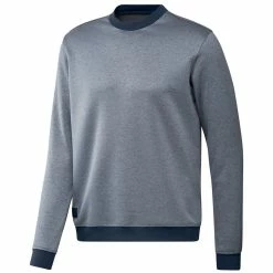 Adidas Go-To Crewneck Golf Sweatshirt -Golf Equipment Sales Store adidas go to crewneck golf sweater crew navy grey three hg8835
