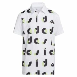Adidas Graphic Print Junior Golf Polo Shirt