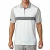 Adidas Ultimate365 3-Stripes Engineered Golf Polo Shirt