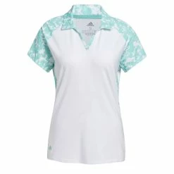 Adidas Ultimate365 Primegreen Printed Ladies Golf Polo Shirt