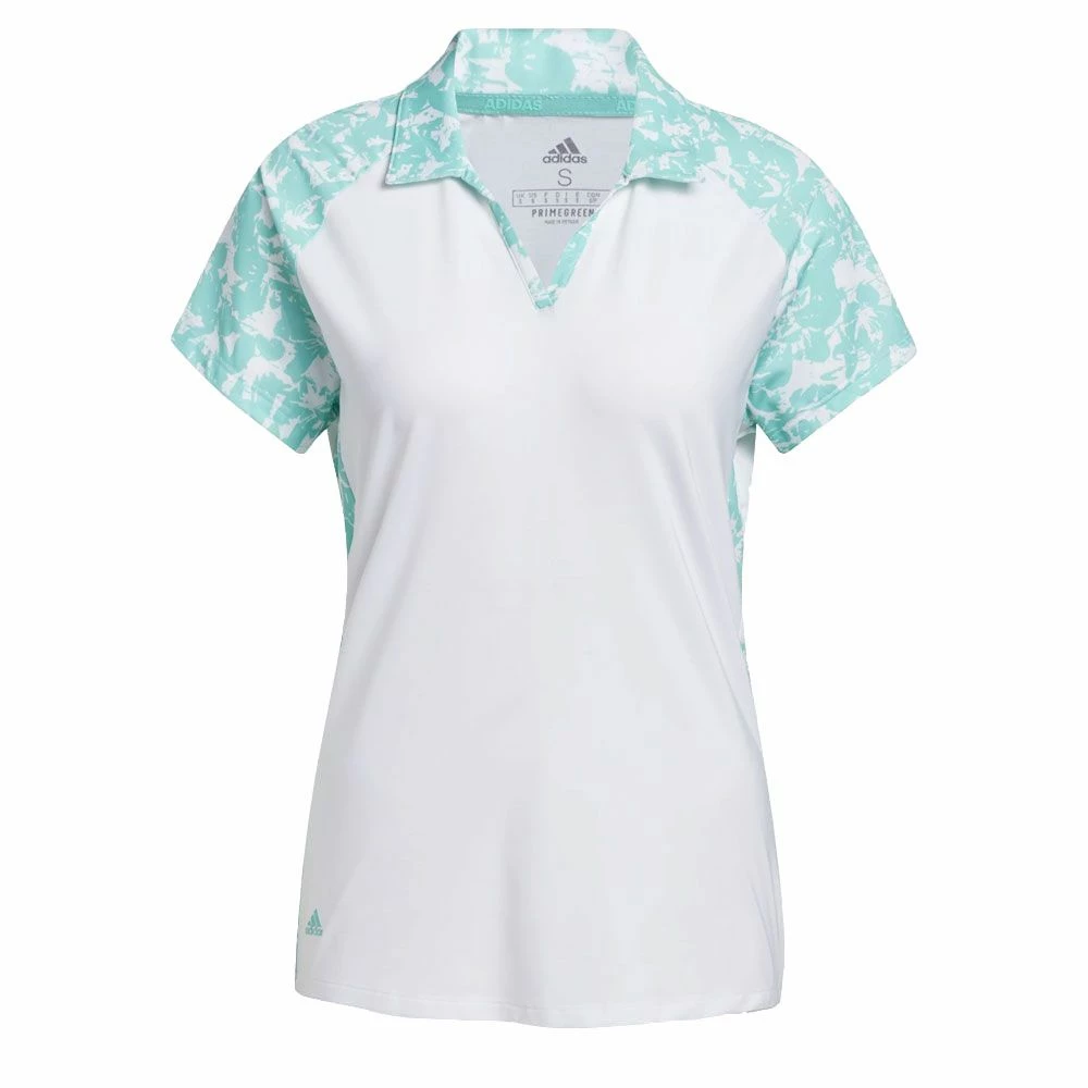 Adidas Ultimate365 Primegreen Printed Ladies Golf Polo Shirt 1 Adidas Ultimate365 Primegreen Printed Ladies Golf Polo Shirt