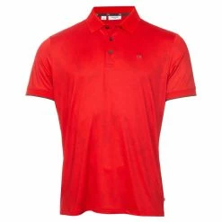 Calvin Klein Course Print Golf Polo Shirt -Golf Equipment Sales Store calvin klein course print golf polo shirt ckms22536 cardred