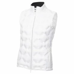 Calvin Klein Ladies Aster Padded Golf Gilet -Golf Equipment Sales Store calvin klein ladies aster golf gilet ckla21501 wht 1