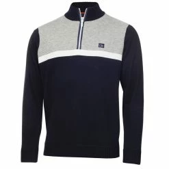 Calvin Klein Magnet 1/2 Zip Lined Golf Pullover 5 Calvin Klein Magnet 1/2 Zip Lined Golf Pullover -Golf Equipment Sales Store calvin klein magent half zip lined golf pullover ckma21528 ngm