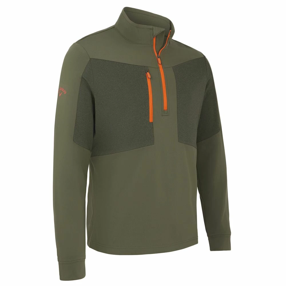 Callaway Aquapel 1/2 Zip Mixed Media Golf Pullover 2 Callaway Aquapel 1/2 Zip Mixed Media Golf Pullover - Image 2