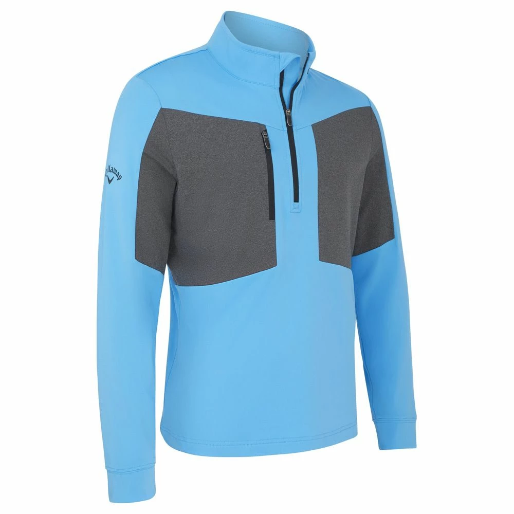 Callaway Aquapel 1/2 Zip Mixed Media Golf Pullover 3 Callaway Aquapel 1/2 Zip Mixed Media Golf Pullover - Image 3