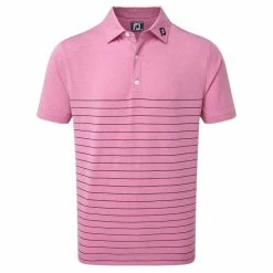 FootJoy Heather Lisle Pinstripe Golf Polo Shirt