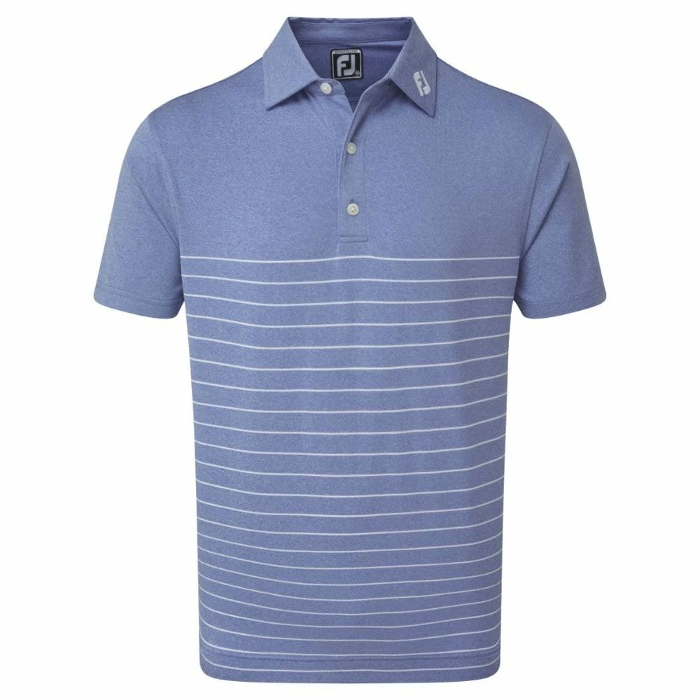 FootJoy Heather Lisle Pinstripe Golf Polo Shirt 2 FootJoy Heather Lisle Pinstripe Golf Polo Shirt - Image 2