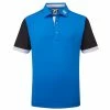 FootJoy Junior Colour Block Pique Golf Polo Shirt