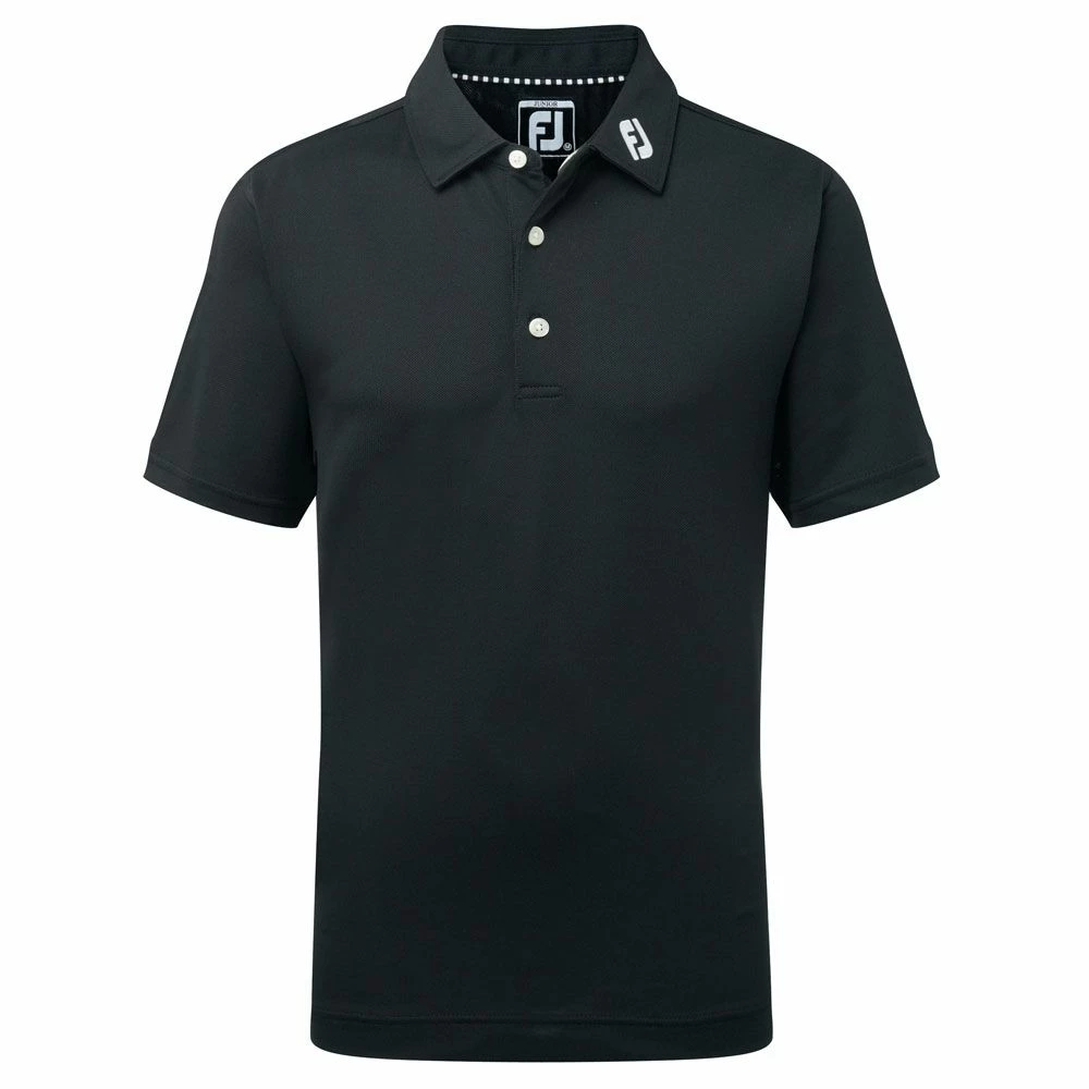 FootJoy Junior Stretch Pique Golf Polo Shirt 1 FootJoy Junior Stretch Pique Golf Polo Shirt