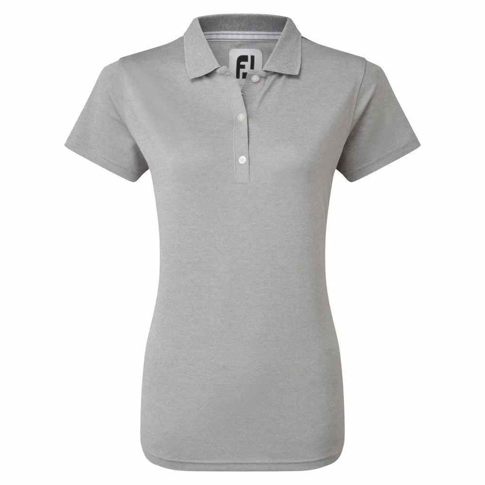 FootJoy Ladies Stretch Pique Solid Golf Polo Shirt 2 FootJoy Ladies Stretch Pique Solid Golf Polo Shirt - Image 2