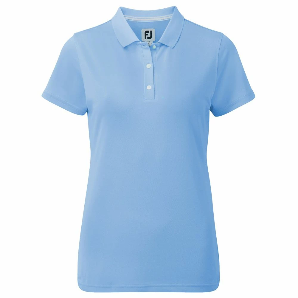 FootJoy Ladies Stretch Pique Solid Golf Polo Shirt 1 FootJoy Ladies Stretch Pique Solid Golf Polo Shirt