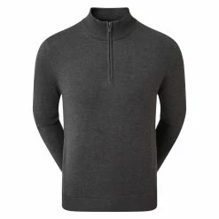 FootJoy Wool Blend 1/2 Zip Lined Golf Pullover -Golf Equipment Sales Store footjoy wool blend half zip lined golf pullover 90212
