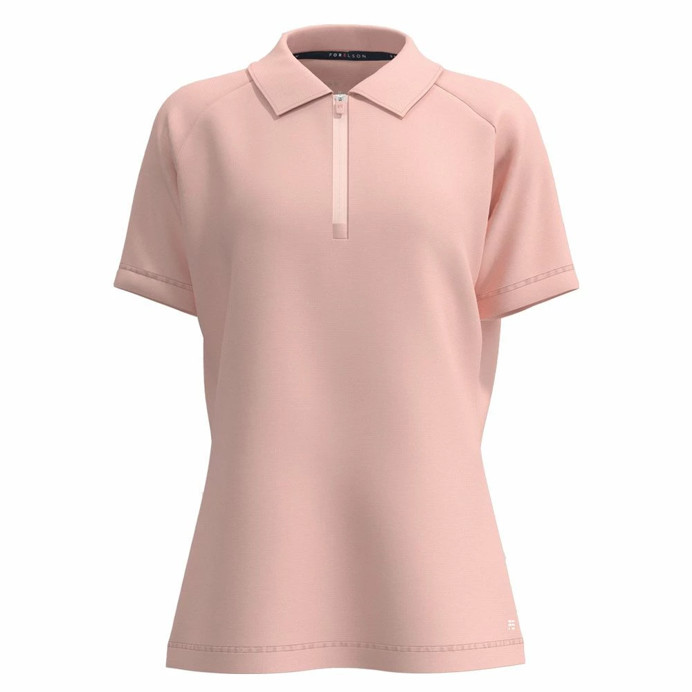 Forelson Blockley Ladies Zip Golf Polo Shirt 1 Forelson Blockley Ladies Zip Golf Polo Shirt