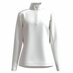 Forelson Broadway Ladies 1/4 Zip Golf Base Layer -Golf Equipment Sales Store forelson broadway ladies qt zip golf base layer for003 wht