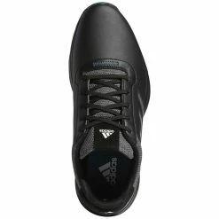Adidas S2G Leather Golf Shoes -Golf Equipment Sales Store fw6330 adidas s2g golf shoes black above