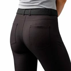 Glenmuir Ladies Kaley Golf Trousers -Golf Equipment Sales Store glenmuir ladies kaley golf trousers back view lt2669kal blkr