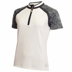 Green Lamb Eithne Raglan Zip Neck Ladies Golf Polo Shirt