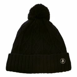 Green Lamb Imogen Fleece Lined Ladies Cable Beanie Hat