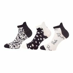 Green Lamb Ladies Patterned Golf Socks (3 Pack) 5 Green Lamb Ladies Patterned Golf Socks (3 Pack) -Golf Equipment Sales Store green lamb ladies patterned golf socks sg22939 nvy wht