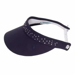 Green Lamb Madeline Diamante Coil Ladies Golf Visor -Golf Equipment Sales Store green lamb madeline diamante coil ladies golf visor sg23980 navy