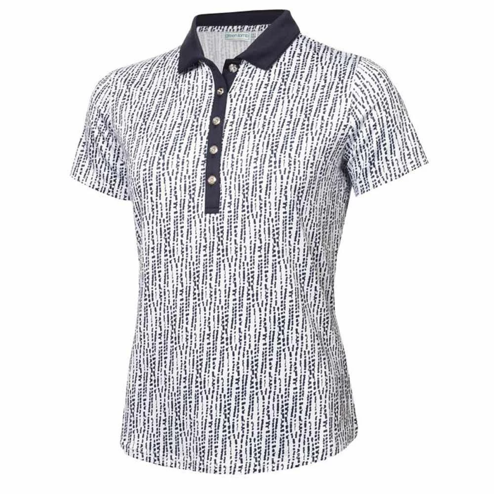 Green Lamb Melanie Printed Ladies Golf Polo Shirt 5 Green Lamb Melanie Printed Ladies Golf Polo Shirt - Image 5