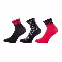 Green Lamb Ladies Patterned Golf Socks - 3 Pack