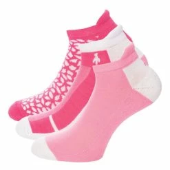 Green Lamb Patterned Ladies Golf Socks - 3 Pack