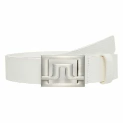 J.Lindeberg Slater 40 White Leather Golf Belt