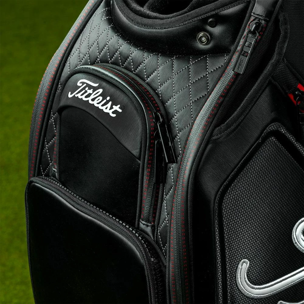 Titleist Jet Black 9.5" Tour Golf Staff Bag 8 Titleist Jet Black 9.5" Tour Golf Staff Bag - Image 8