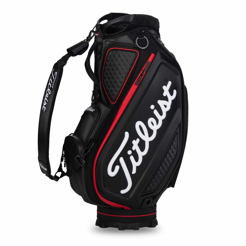 Titleist Jet Black 9.5" Tour Golf Staff Bag 1 Titleist Jet Black 9.5" Tour Golf Staff Bag