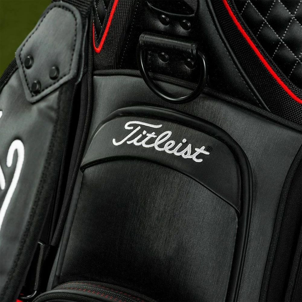 Titleist Jet Black 9.5" Tour Golf Staff Bag 10 Titleist Jet Black 9.5" Tour Golf Staff Bag - Image 10
