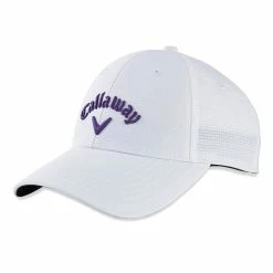 Callaway Ladies Stitch Magnet Golf Cap 2022 -Golf Equipment Sales Store ladies stitch magnet white purple back