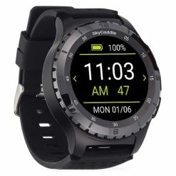 SkyCaddie LX5C GPS Smart Golf Watch -Golf Equipment Sales Store lx5c front left angle digitalclock 01