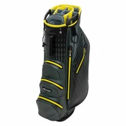 Lynx Attitude Waterproof Golf Cart Bag -Golf Equipment Sales Store lynx attitude waterproof cart bag black charcoal yellow