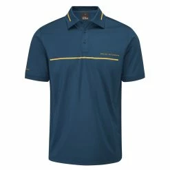 Oscar Jacobson Marsden Golf Polo Shirt -Golf Equipment Sales Store oscar jacobson marsden golf polo shirt ojts0074 teal ochre