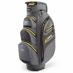 PowaKaddy Dri Tech Golf Cart Bag -Golf Equipment Sales Store powakaddy dri tech waterproof golf cart bag gunmetal yellow