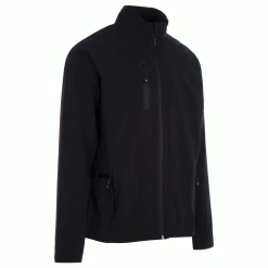 ProQuip Pro Tech Long Sleeve Full Zip Golf Wind Jacket -Golf Equipment Sales Store proquip pro tech long sleeve golf wind jacket black angle
