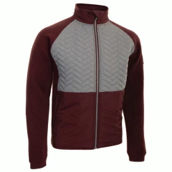 ProQuip Therma Gust Quilted Golf Jacket -Golf Equipment Sales Store proquip therma gust golf jacket burgundy