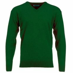 ProQuip Lambswool V-Neck Golf Sweater 5 ProQuip Lambswool V-Neck Golf Sweater -Golf Equipment Sales Store proquip vn lambswool sweater grove green pqntswtvnp