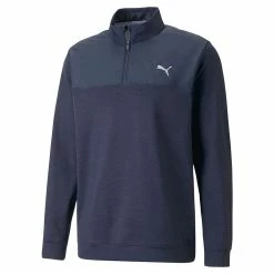 Puma Cloudspun Colourblock 1/4 Zip Golf Pullover -Golf Equipment Sales Store puma cloudspun colorblock qt zip golf pullover 537463 03