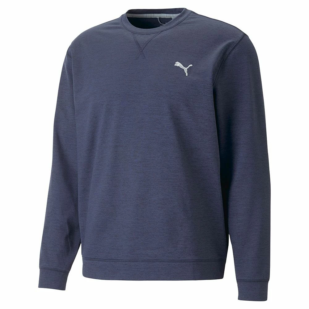 Puma Cloudspun Heather Crewneck Golf Sweater 3 Puma Cloudspun Heather Crewneck Golf Sweater - Image 3